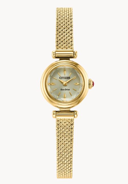 Ladies Eco-Drive Yellow Gold-Tone Stainless Steel Watch by Citizen