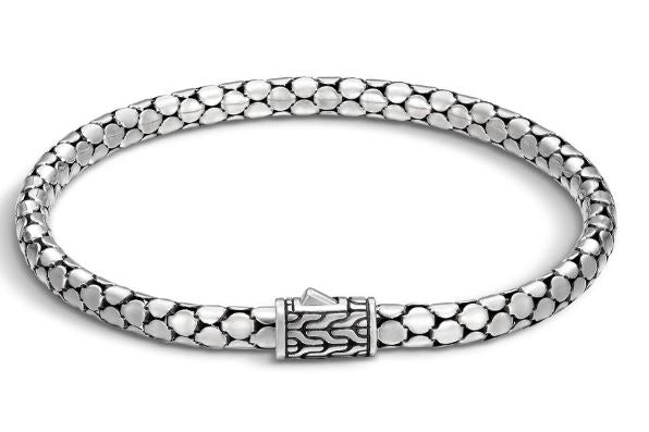 Dot Silver Slim Chain Bracelet Size M by John Hardy