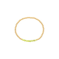 Shine Bright Gold Filled Peridot Mini Bracelet 7"