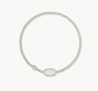 Grayson Silver Stretch Bracelet in Ivory Mother of Pearl by Kendra Scott