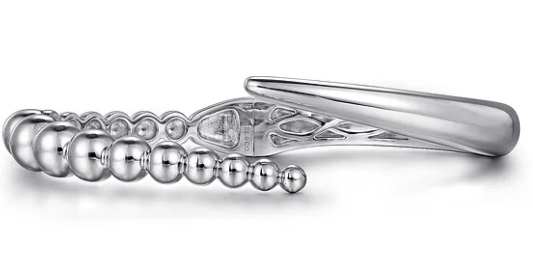 Sterling Silver Bujukan Bypass Bangle