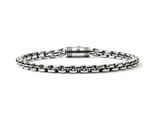 Chains Box Silver 4.8mm Box Chain Bracelet Sz UXL by John Hardy