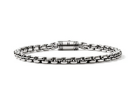 Chains Box Silver 4.8mm Box Chain Bracelet Sz UXL by John Hardy