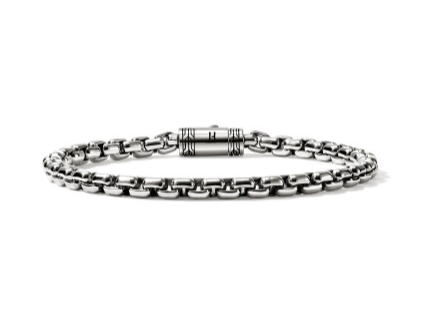 Chains Box Silver 4.8mm Box Chain Bracelet Sz UXL by John Hardy