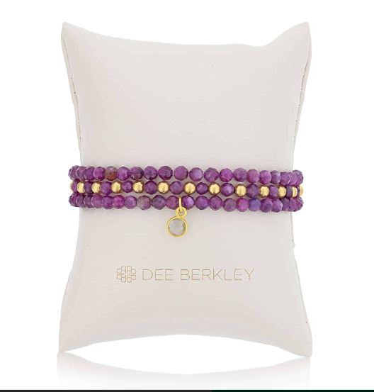 Ruby & 14K Gold Filled Harmony Gemonstone Bead Bracelet by Dee Berkley