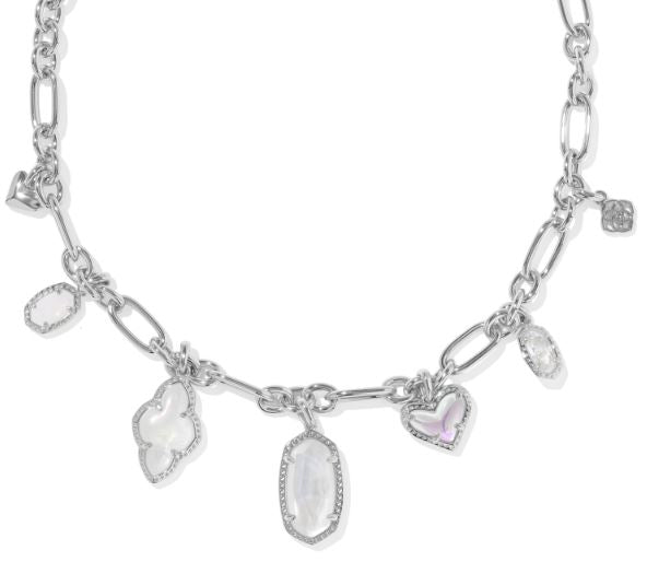 Icon Silver Neutral Mix Charm Necklace by Kendra Scott