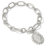Mama Silver Link & Chain Bracelet by Kendra Scott