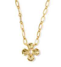 Leanne Gold Plated Natural Mother of Pearl Short Pendant Necklace by Kendra Scott