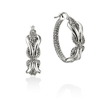 Love Knot Infinite Silver 27.5mm Hoop Earrings by John Hardy