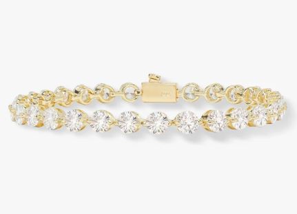She's An Icon 18K Yellow Gold Plated Simulated Diamond 5mm Tennis Bracelet
