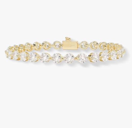 She's An Icon 18K Yellow Gold Plated Simulated Diamond 5mm Tennis Bracelet 6.5"