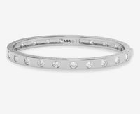 Ashley Silver Simulated Diamond 6mm Cuff 7"