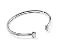 Mini Elton Luxe Silver White CZ Cuff Bracelet S/M by Kendra Scott