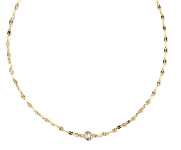 Arlina Sunburst 14K Yellow Gold-Filled White CZ Chain Pendant Necklace by Kendra Scott