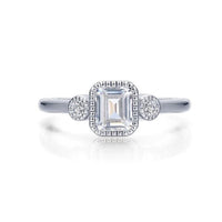SS/PT 0.98cttw Simulated Diamond Ring