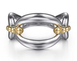 Two-Tone Open Link Ring