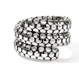 Dot Silver Double Coil Ring Size 8 by John Hardy