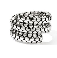 Dot Silver Double Coil Ring Size 8 by John Hardy
