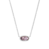 Elisa Silver Plated Purple Amethyst Necklace  by Kendra Scott