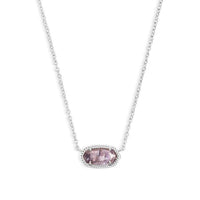 Elisa Silver Plated Purple Amethyst Necklace  by Kendra Scott