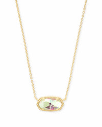Elisa Gold Plated  Necklace in Dichroic Glass by Kendra Scott