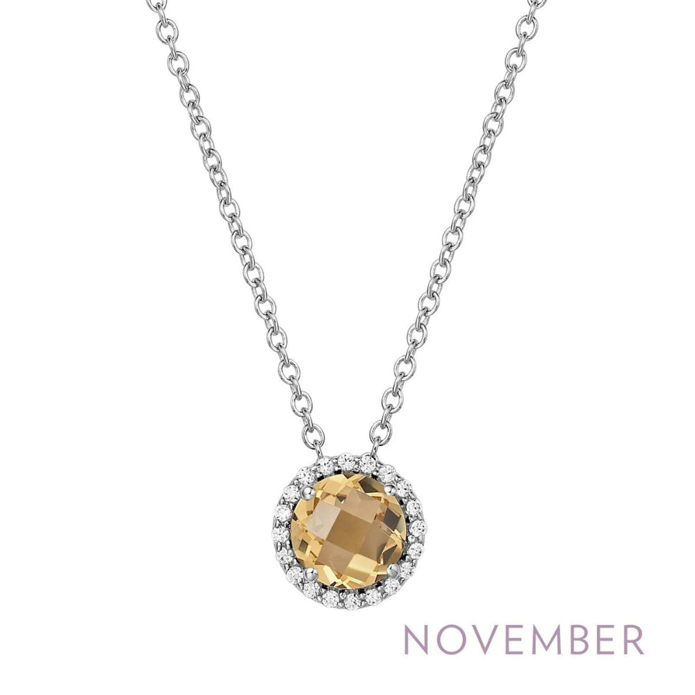 Simulated Citrine Birthstone Pendant by Lafonn