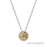 Simulated Citrine Birthstone Pendant by Lafonn