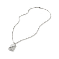 Classic Chain Textured Dog Tag Pendant by John Hardy