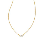 Juliette Gold Plated Pendant Necklace White Crystal by Kendra Scott