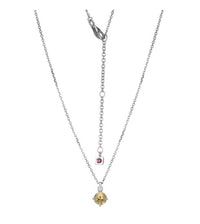 Sterling Silver Genuine Citrine Birthstone Necklace by ELLE