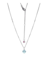 Sterling Silver Blue Topaz Necklace