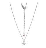 Sterling Silver Genuine Moissanite Birthstone Necklace