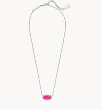Elisa Silver Pendant Necklace in Azalea Illusion by Kendra Scott