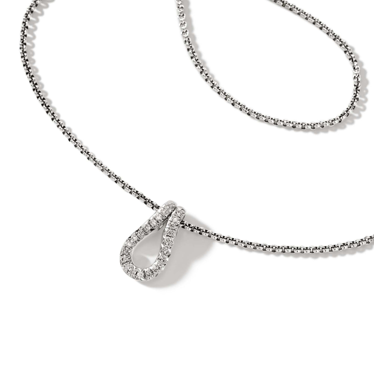 Surf Diamond Link Necklace by John Hardy