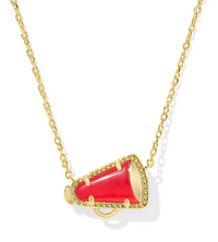 Cheer Gold Plated Red Illusion Short Pendant Necklace by Kendra Scott