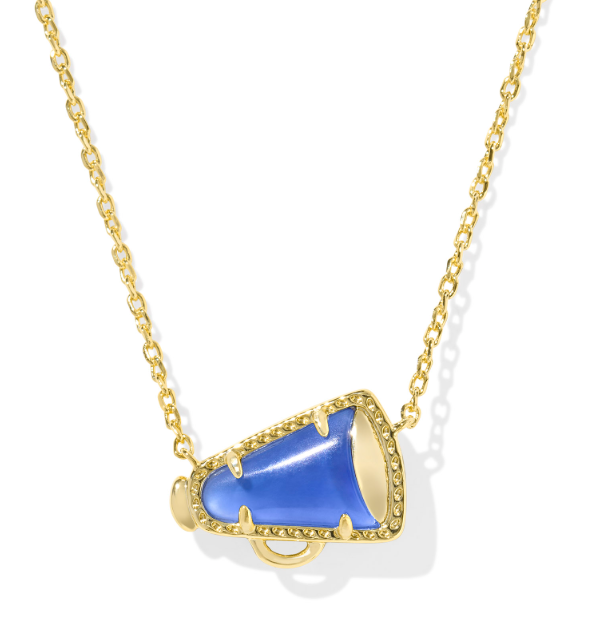 Cheer Gold Plated Cobalt Illusion Short Pendant Necklace by Kendra Scott