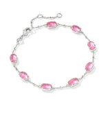 Emilie Silver Azalea Illusion Link Bracelet by Kendra Scott