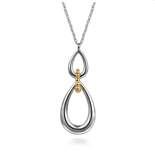 Two-Tone Bujukan Link Necklace by Gabriel & Co