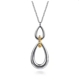 Two-Tone Bujukan Link Necklace by Gabriel & Co
