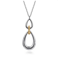 Two-Tone Bujukan Link Necklace by Gabriel & Co