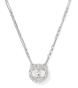 Bella Silver White CZ Short Pendant Necklace by Kendra Scott