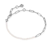 Markie Half Chain Silver Freshwater Cultured Pearl Bracelet by Kendra Scott