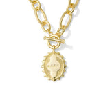 Mama Gold Plated Link & Chain Necklace by Kendra Scott
