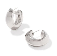 Embry Silver Hoop Earrings by Kendra Scott