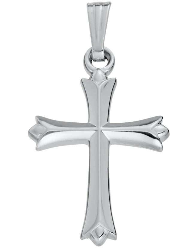Sterling Silver Cross on Rolo Chain 18"
