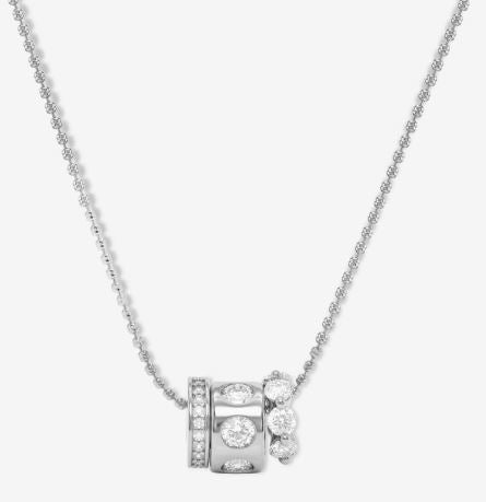 Ashley Topanga Silver Simulated Diamond Necklace