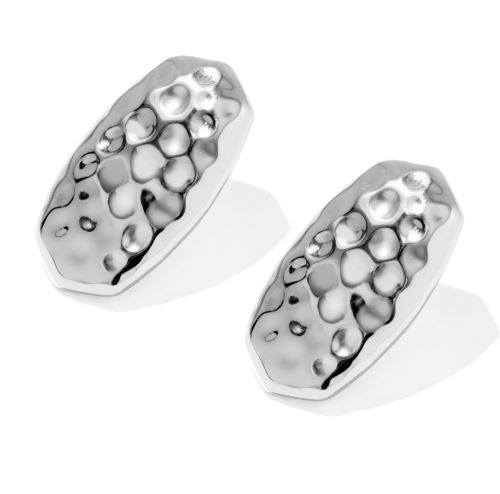 Oakland Silver Statement Stud Earrings by Kendra Scott
