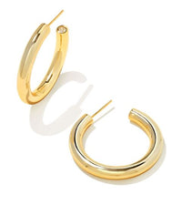 Colette Gold Plated Metal Hoop Earrings by Kendra Scott