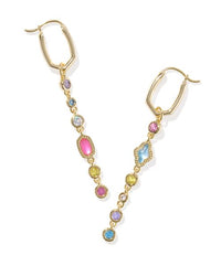 Mini Elisa Abbie Gold Plated Multi Mix Huggie Earrings by Kendra Scott