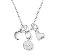 Arlene Silver White CZ Charm Necklace by Kendra Scott